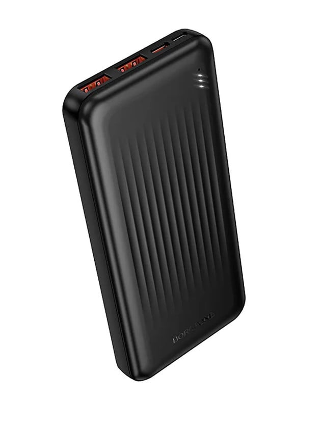 картинка Power Bank Borofone BJ80 10000мАч, PD20 Вт, QC 3.0, 2 USB, USB-C, Черный от магазина "мир Электроники"