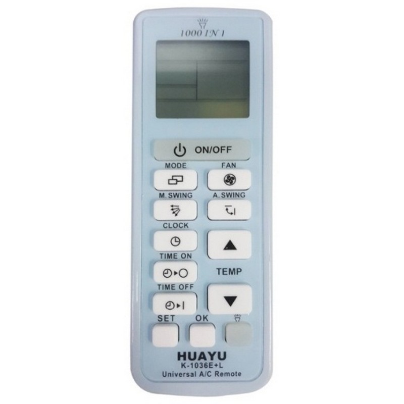 картинка Пульт для кондиционера HUAYU K-1036+L универсальный от магазина "мир Электроники"