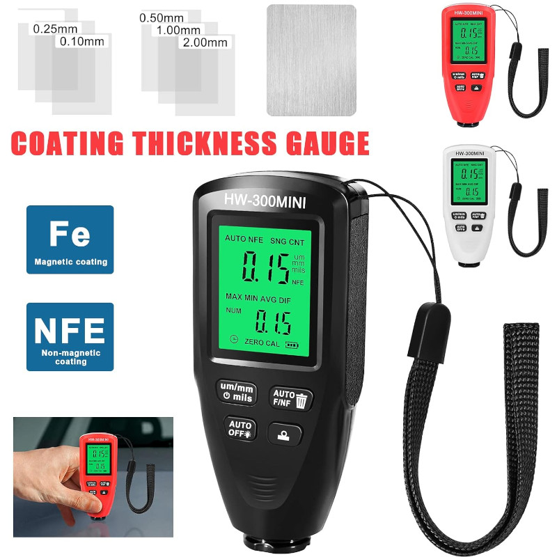 картинка Толщиномер HW300-mini, железо, сталь, алюминий от магазина "мир Электроники"
