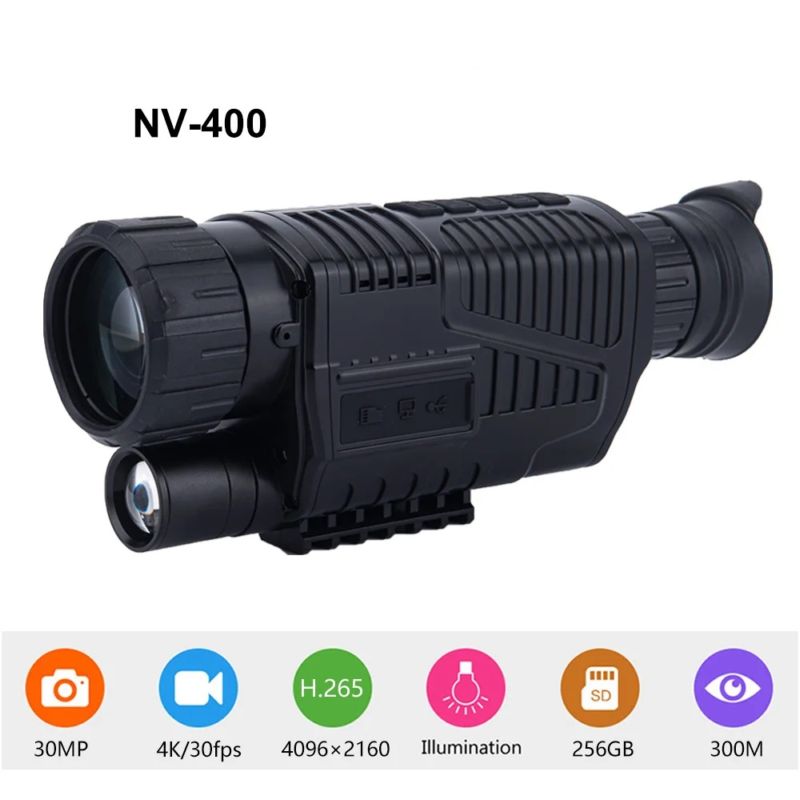 картинка Монокуляр ночного видения цифровой NV-400 5x40, с ИК-подсветкой от магазина "мир Электроники"
