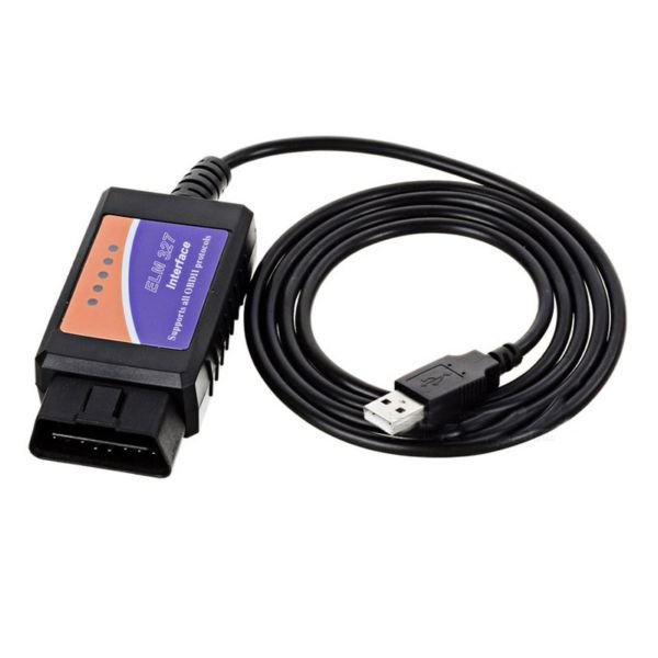 картинка ELM327 OBD-II диагностический сканер USB для автомобиля V1.5 для Windows от магазина "мир Электроники"