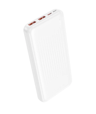 картинка Power Bank Borofone BJ80 10000мАч, PD20 Вт, QC 3.0, 2 USB, USB-C, Белый от магазина "мир Электроники"
