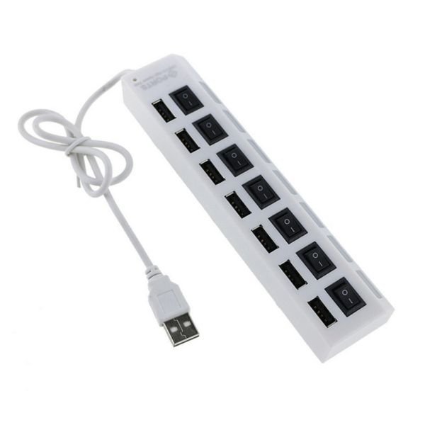 картинка USB конценттратор, расширитель, HUB на 7 портов для компьютера от магазина "мир Электроники"