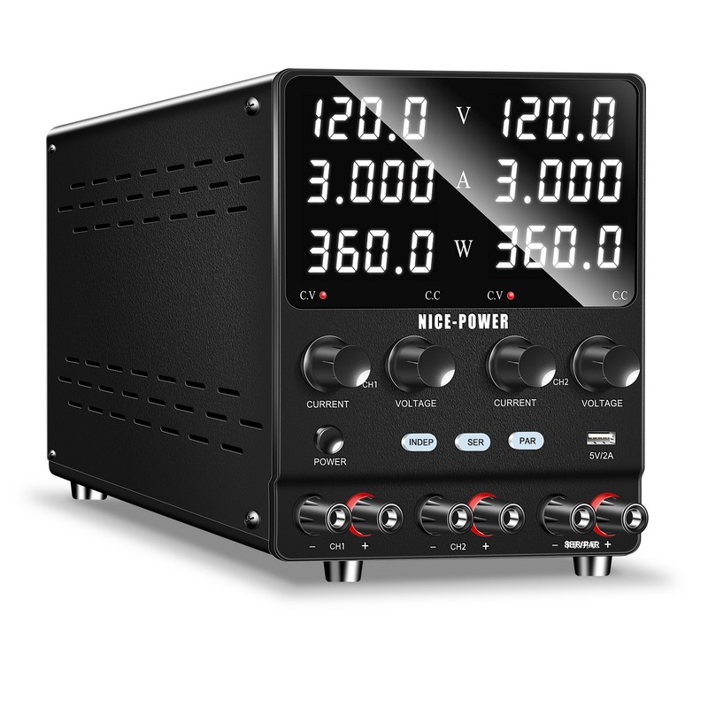картинка Блок питания двухканальный NICE SPS1203 2KD, 120В/3А 2 канала от магазина "мир Электроники"