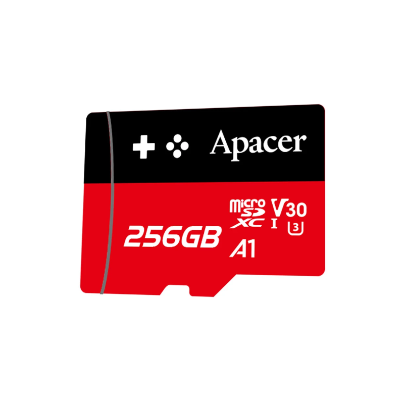 картинка SD карта Apacer AP256GMCSX10U7-RAGC, MicroSDXC 256GB от магазина "мир Электроники"