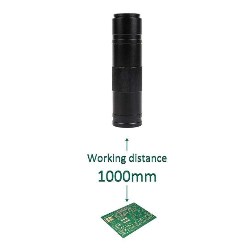 картинка Микроскоп цифровой YIZHAN, HDMI+VGA камера, объектив 150x, подсветка, держатель от магазина "мир Электроники"