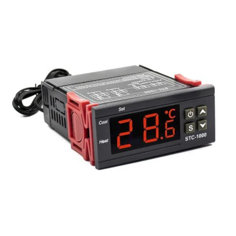 картинка Терморегулятор цифровой STC-1000 24В, для инкубатора, аквариума от магазина "мир Электроники"