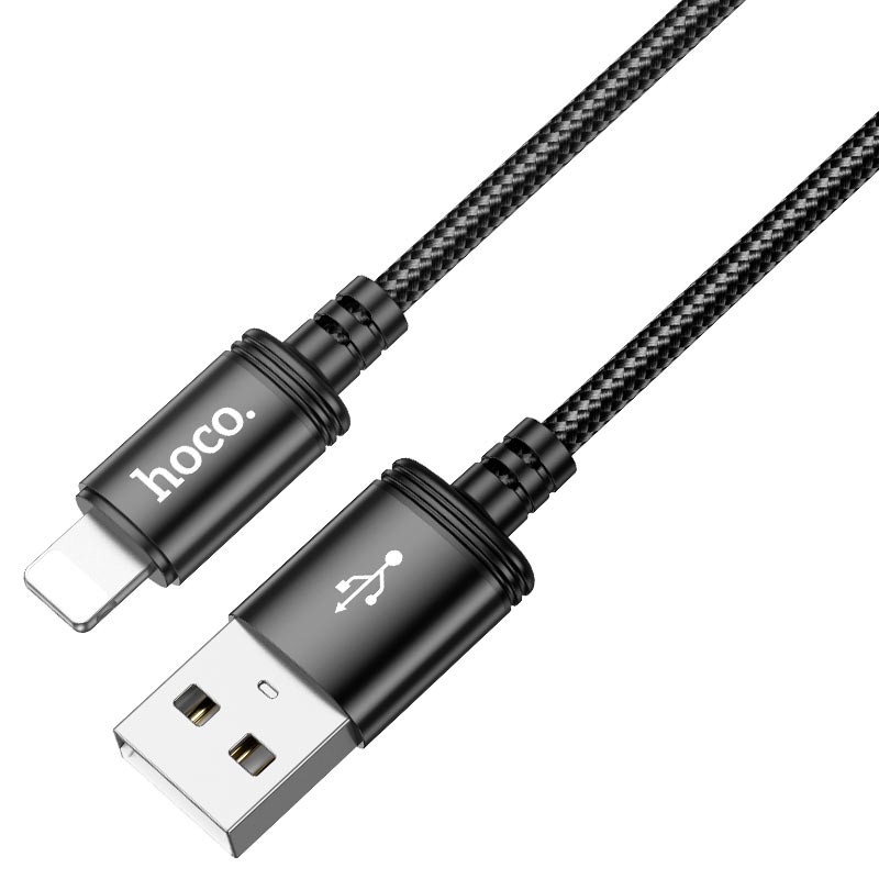 картинка Шнур HOCO X91, USB для IP, 2.4 А, плетенка, 3 м от магазина "мир Электроники"