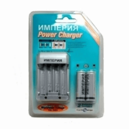 картинка Зарядное устройство Империя для Ni-MH аккумуляторов АА, ААА + 2 аккумулятора ААА		 от магазина "мир Электроники"