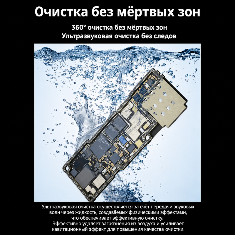 картинка Ультразвуковая мойка MECHANIC IClean-E08P, 80W от магазина "мир Электроники"