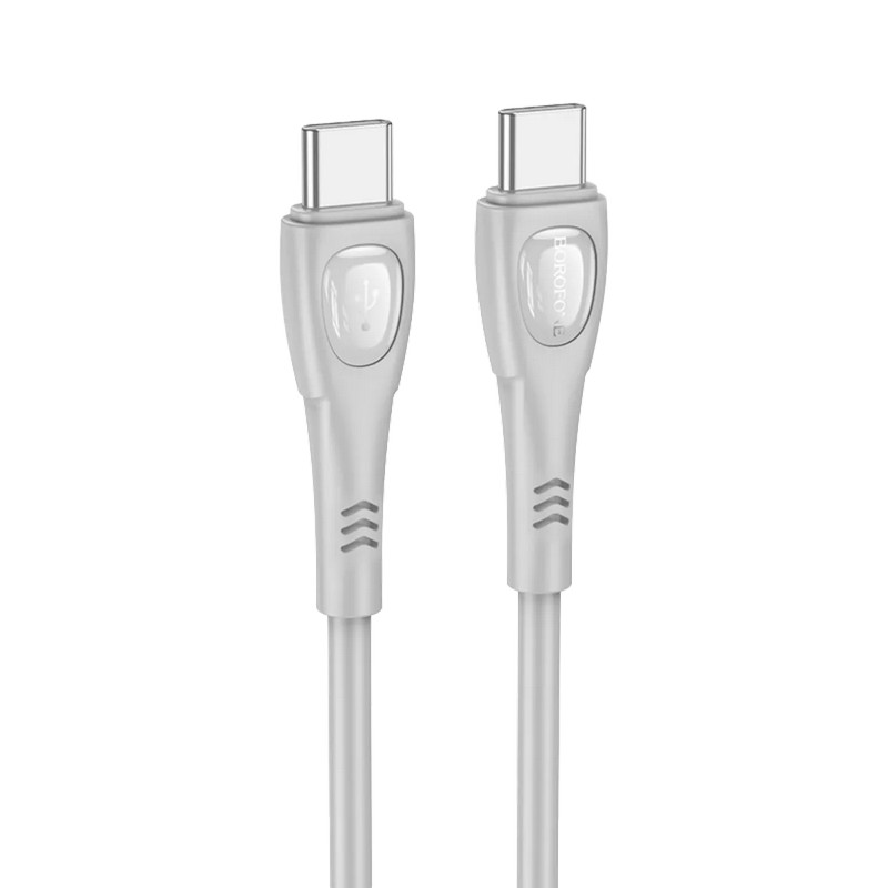 картинка Шнур BOROFONE BX98, Type-C на Type-C, 60 Вт, 1 м от магазина "мир Электроники"
