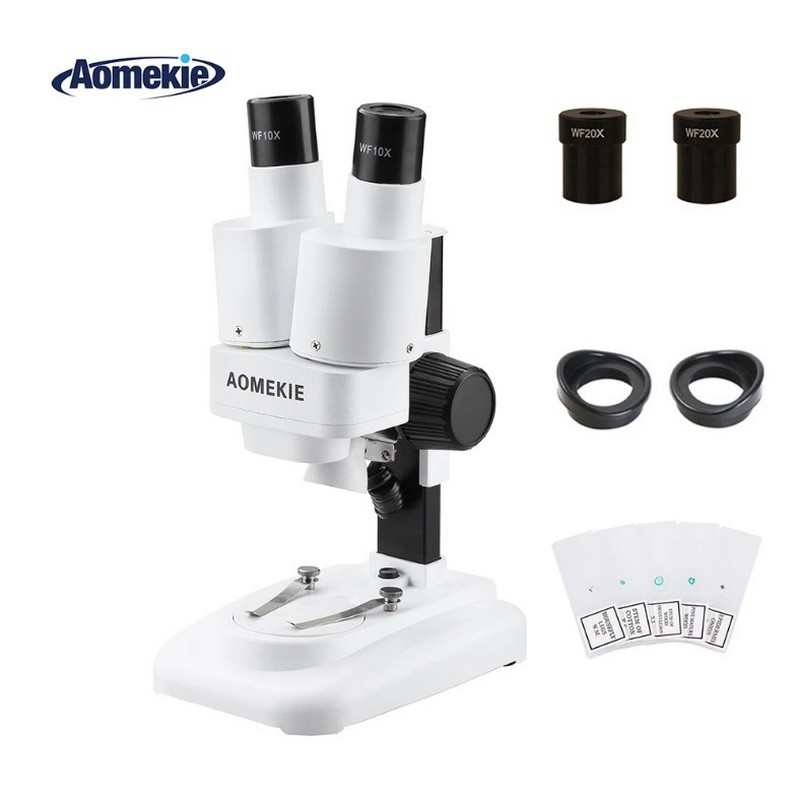 картинка Микроскоп бинокулярный Aomekie AO10011 20х/40х от магазина "мир Электроники"