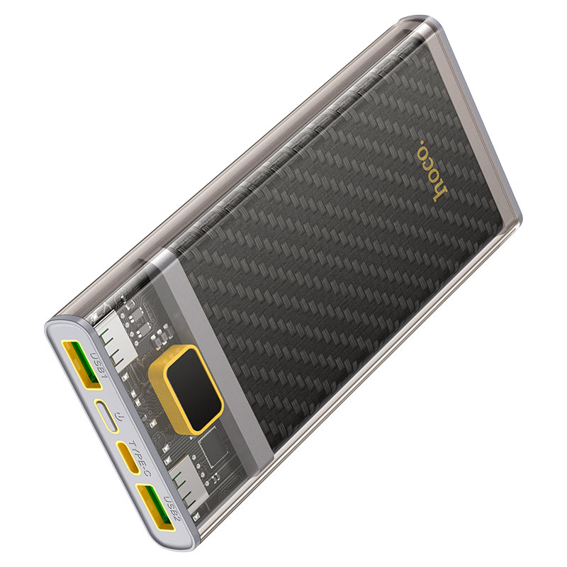 картинка Power Bank HOCO J103 10000 мАч LED, USB, USB-C, PD 20 Вт, QC3.0 от магазина "мир Электроники"