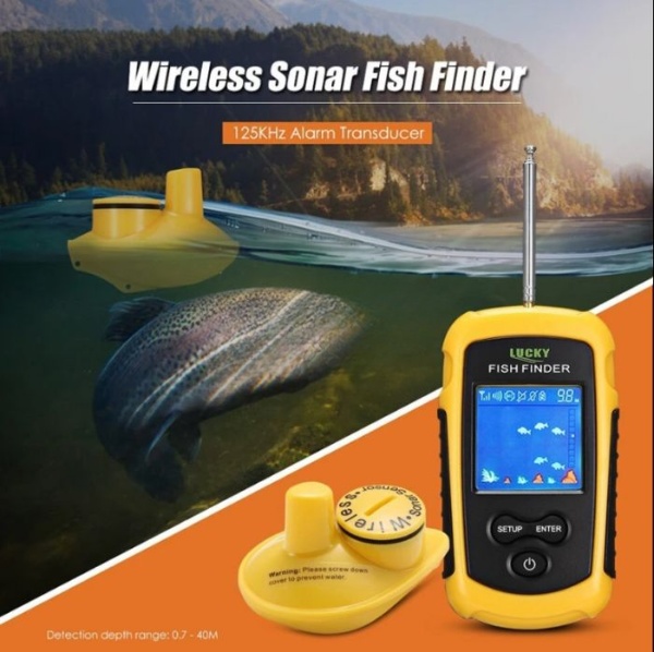 картинка Эхолот сонар Lucky FFW1108-1 для поиска и обнаружения рыбы до 40 м от магазина "мир Электроники"